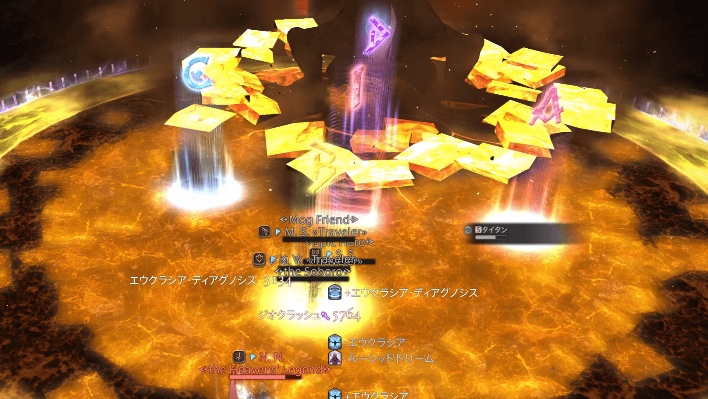 ジオクラッシュの距離減衰と外周縮小