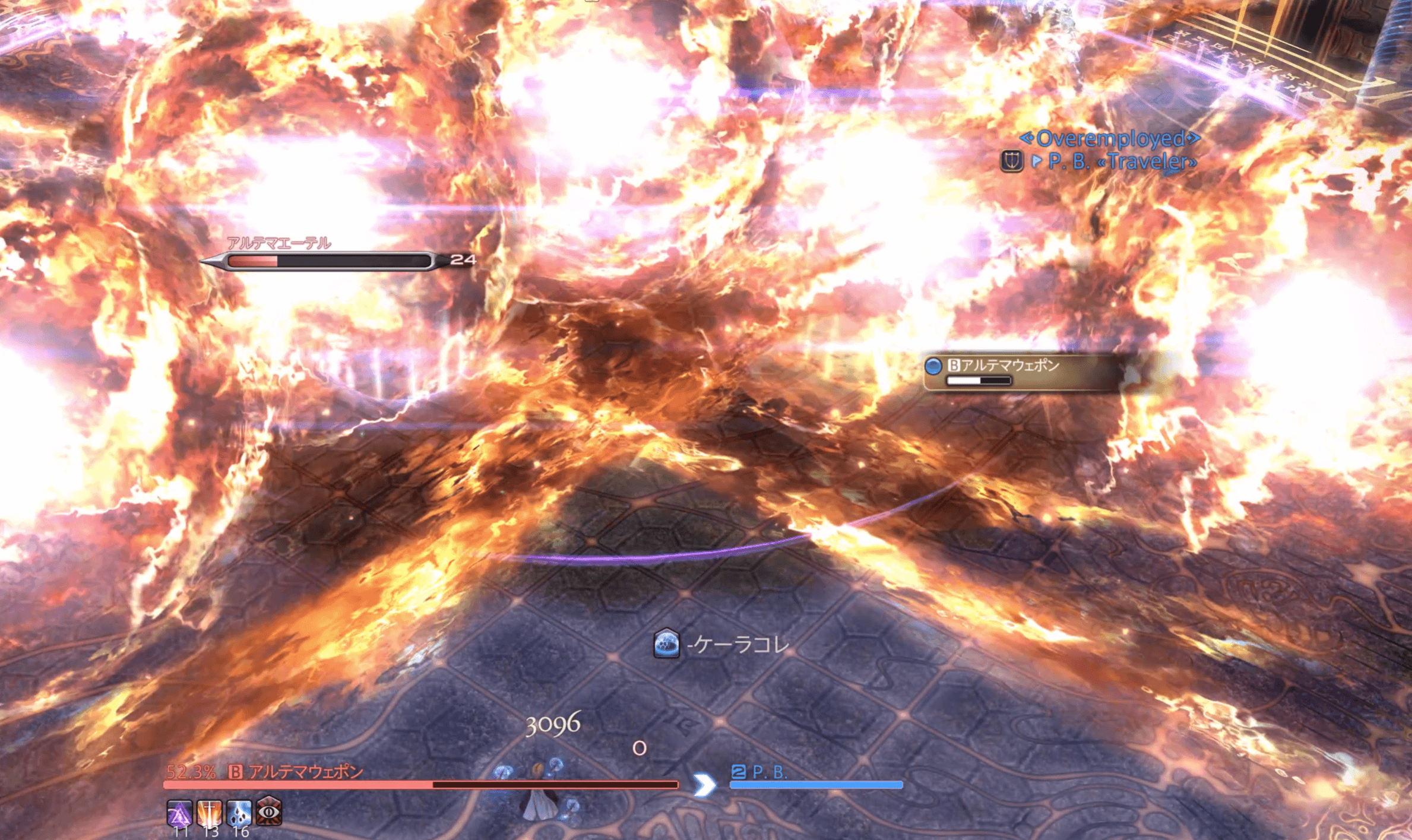 灼熱ヒラのアイオブストーム＋クリムゾン安地